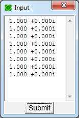 Enter the time domain data  example formats. Or copy-paste values, e.g. from Excel.