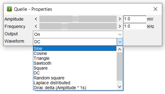 Select a source signal